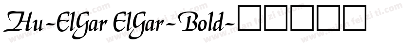 Hu-ElGar ElGar-Bold字体转换